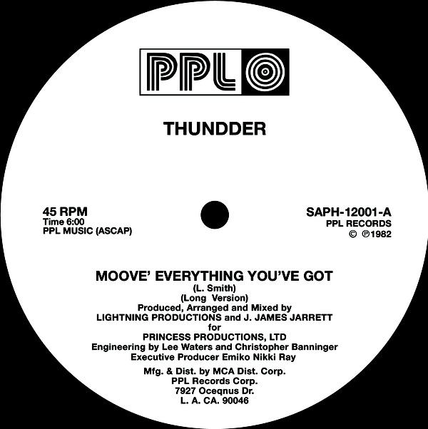 Front Cover Single Thundder - Moove Everything You've Got