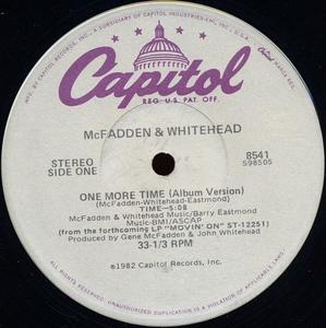 Front Cover Single Mcfadden And Whitehead - One More Time