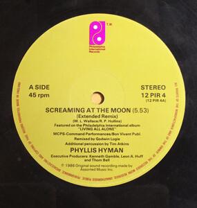 Front Cover Single Phyllis Hyman - Screaming At The Moon