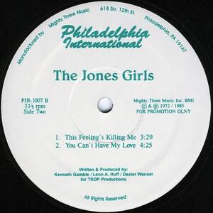 Front Cover Single The Jones Girls - You Can't Have My Love