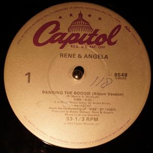 Front Cover Single René And Angela - Banging The Boogie