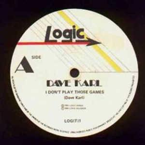 Front Cover Single Dave Karl - I Don't Play Those Games