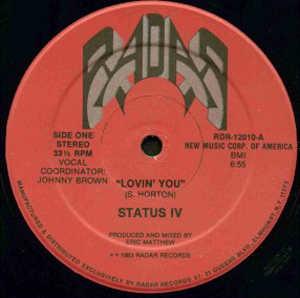 Front Cover Single Status Iv - Lovin' You