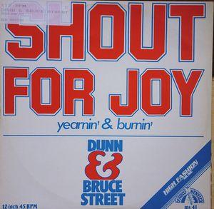 Front Cover Single Dunn & Bruce Street - Shout For Joy
