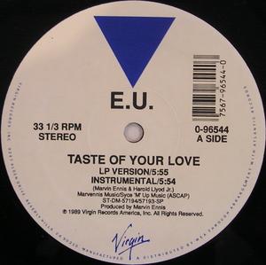Front Cover Single E.u. - Taste Of Your Love
