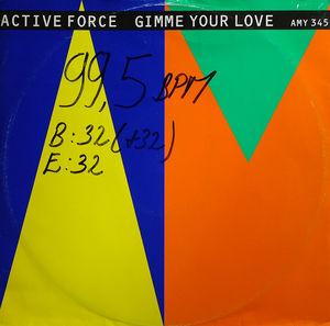 Front Cover Single Active Force - Give Me Your Love