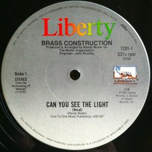 Single Cover Brass Construction - Can You See The Light