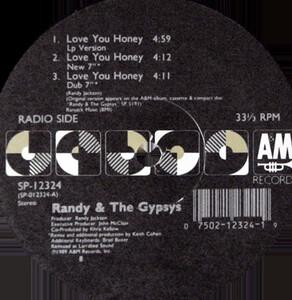 Single Cover Randy And The Gypsys - Love You Honey