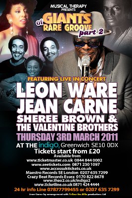 Leon Ware Jean Carne The Valentine Brothers Live