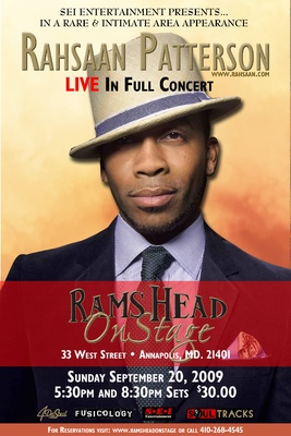 Rahsaan Patterson live on 20 septembet