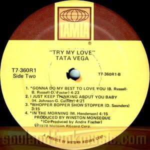 Tata Vega - Try My Love