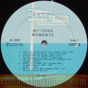 The Moments - My Thing