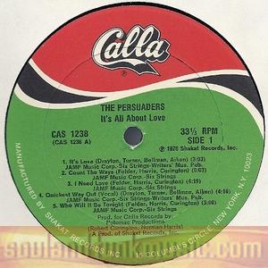 The Persuaders - It's All About Love
