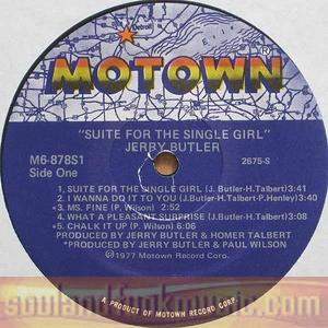 Jerry Butler - Suite For The Single Girl