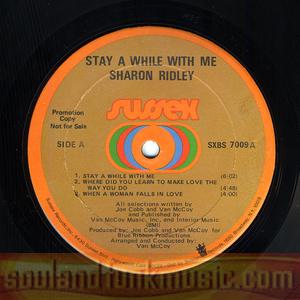 Ms (sharon) Ridley - Stay A While With Me