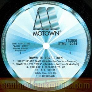 The Originals - Down To Love Town