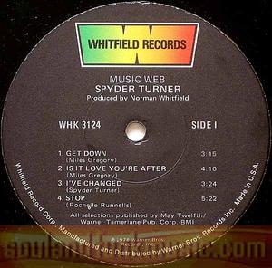 Spyder Turner - Music Web