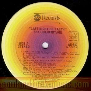 Rhythm Heritage - Last Night On Earth